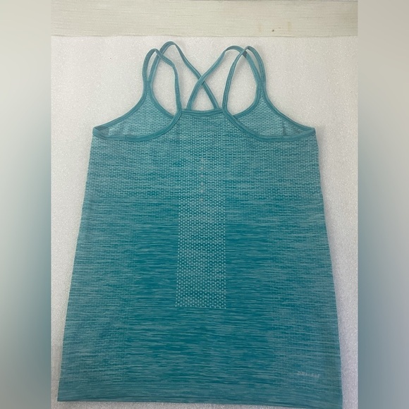 NIKE Dri-Fit Blue Athletic Tank Size S strappy back Breathable fabric details - Picture 5 of 14